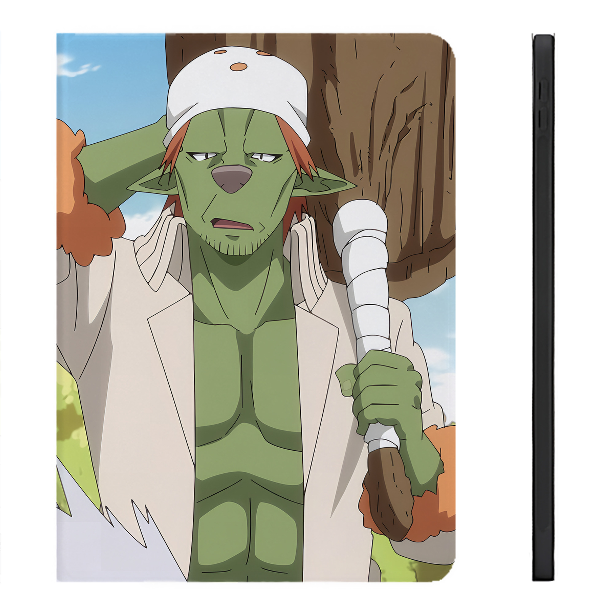 （画像用） 転スラ Regarding Reincarnated to Slime IPadケース ペンホルダー付き ブックスタイルデザイン